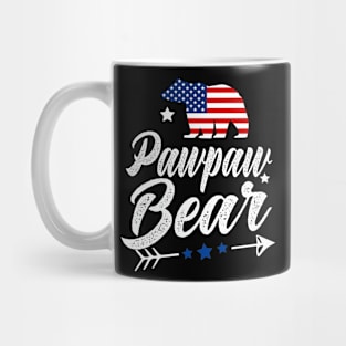 Pawpaw Bear Patriotic Flag Matching 4th Of July Mug